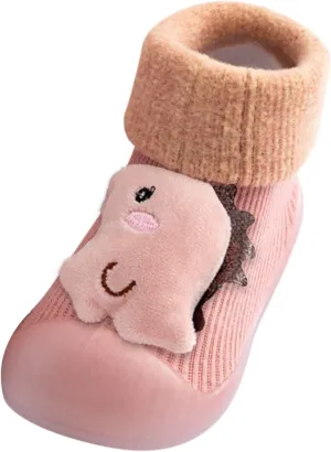 Sock Shoes Toddler Infant Cartoon Floor Slipper Soft Rubber Sole Breathable Indoor House Boys Girls Toddler Shoes