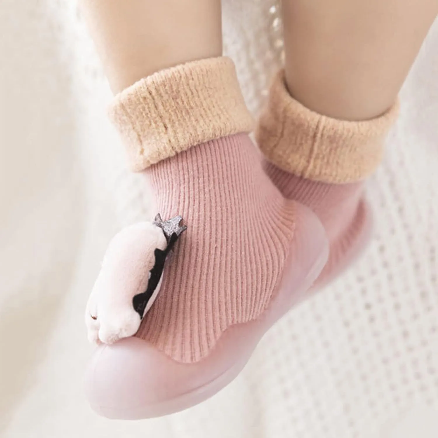 Sock Shoes Toddler Infant Cartoon Floor Slipper Soft Rubber Sole Breathable Indoor House Boys Girls Toddler Shoes
