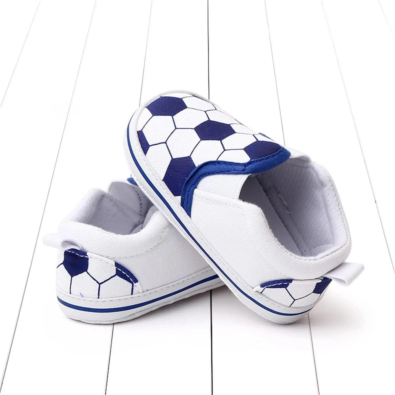 Spring and Summer Children Baby Toddler Shoes Boys and Girls Casual Shoes Flat Bottom Light Slip On Comfortable Football Print Toddler Shoes That Make Noise