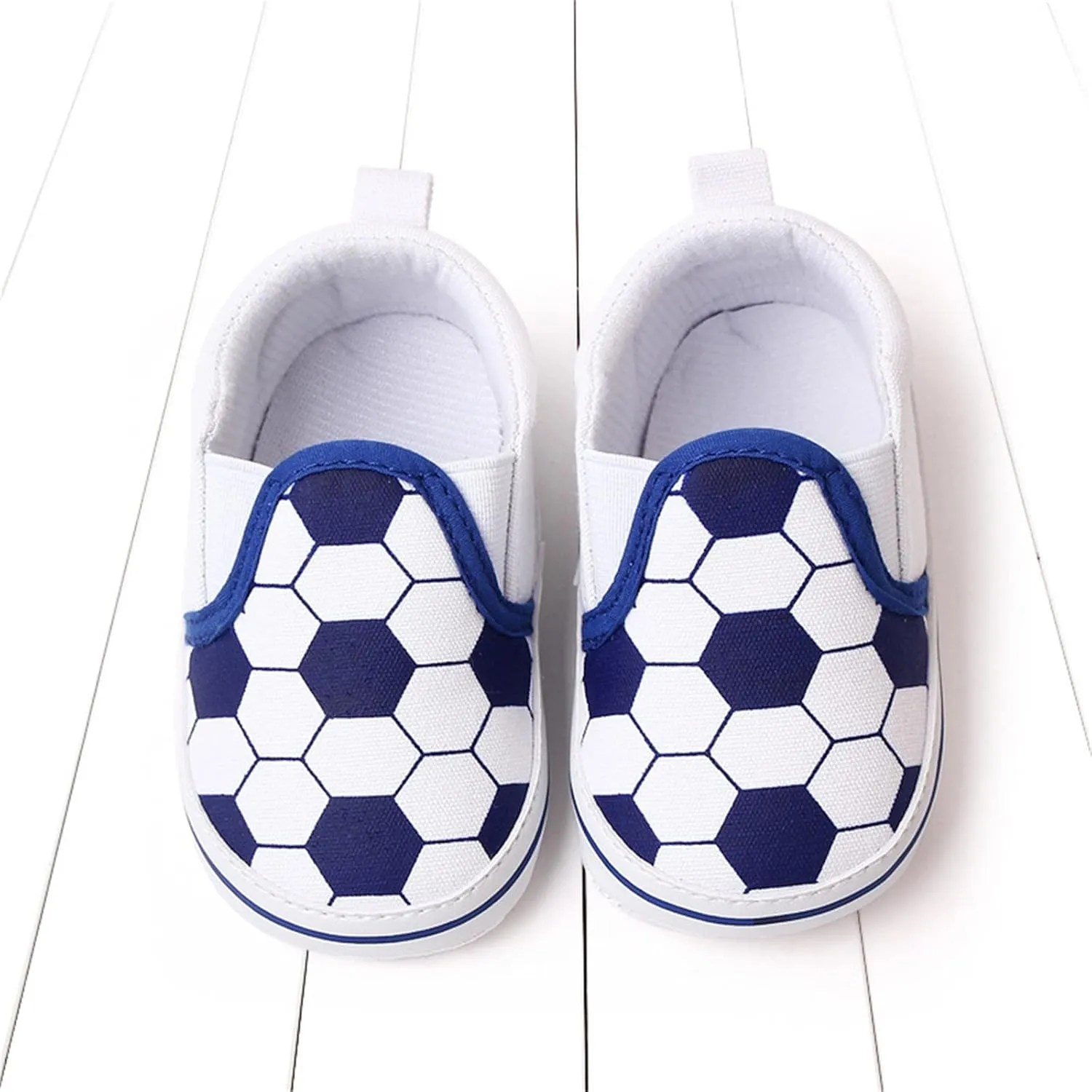 Spring and Summer Children Baby Toddler Shoes Boys and Girls Casual Shoes Flat Bottom Light Slip On Comfortable Football Print Toddler Shoes That Make Noise