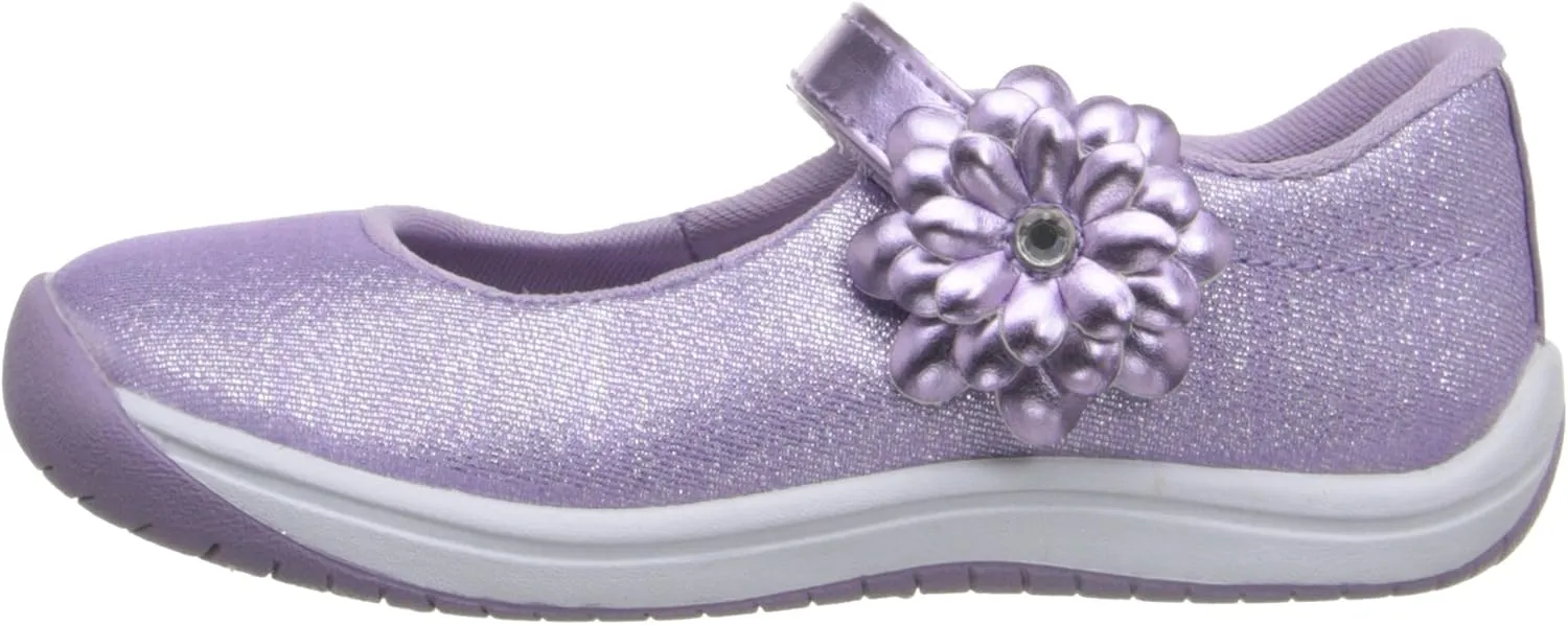 Stride Rite Haylie Mary Jane (Toddler/Little Kid), Silver, 8 Toddler
