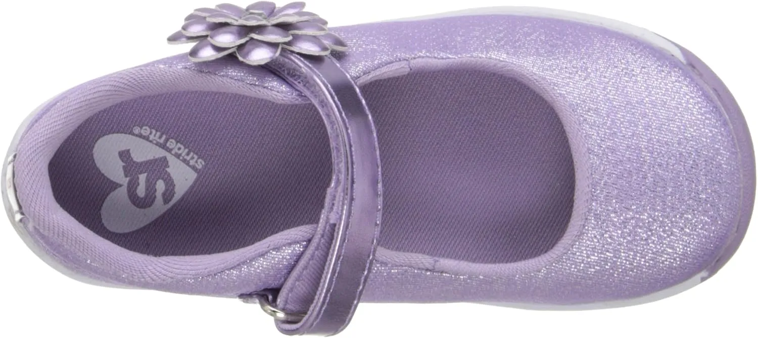 Stride Rite Haylie Mary Jane (Toddler/Little Kid), Silver, 8 Toddler