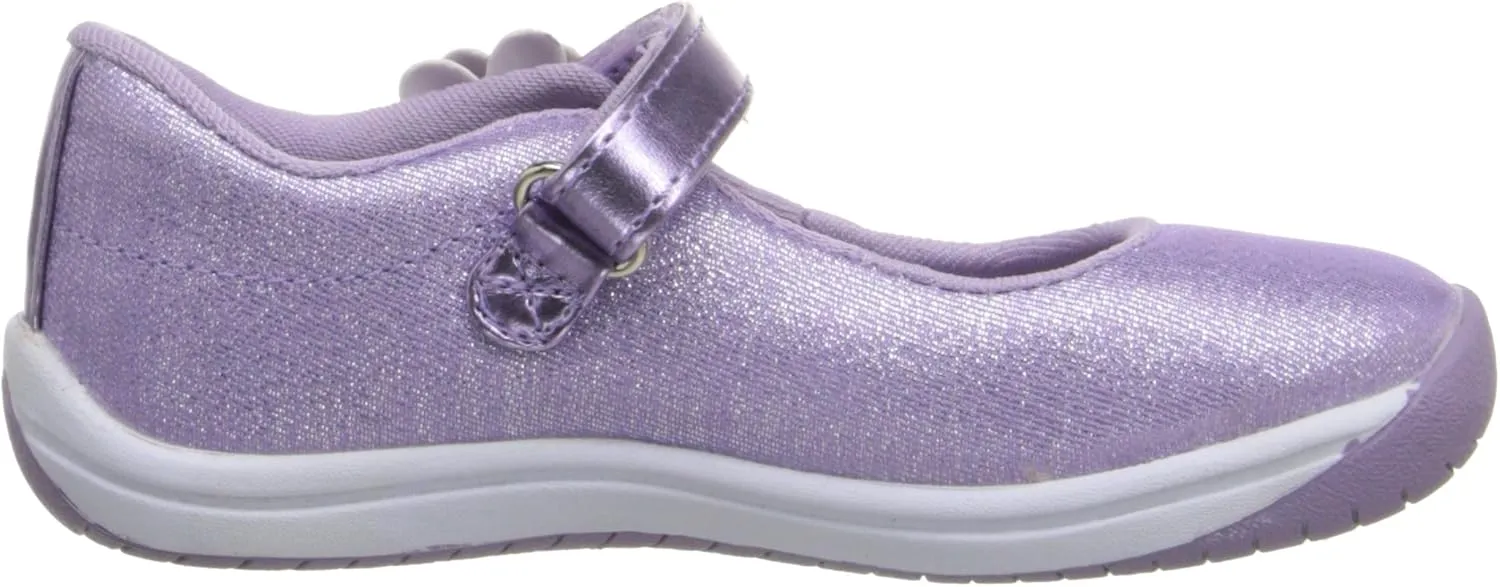 Stride Rite Haylie Mary Jane (Toddler/Little Kid), Silver, 8 Toddler