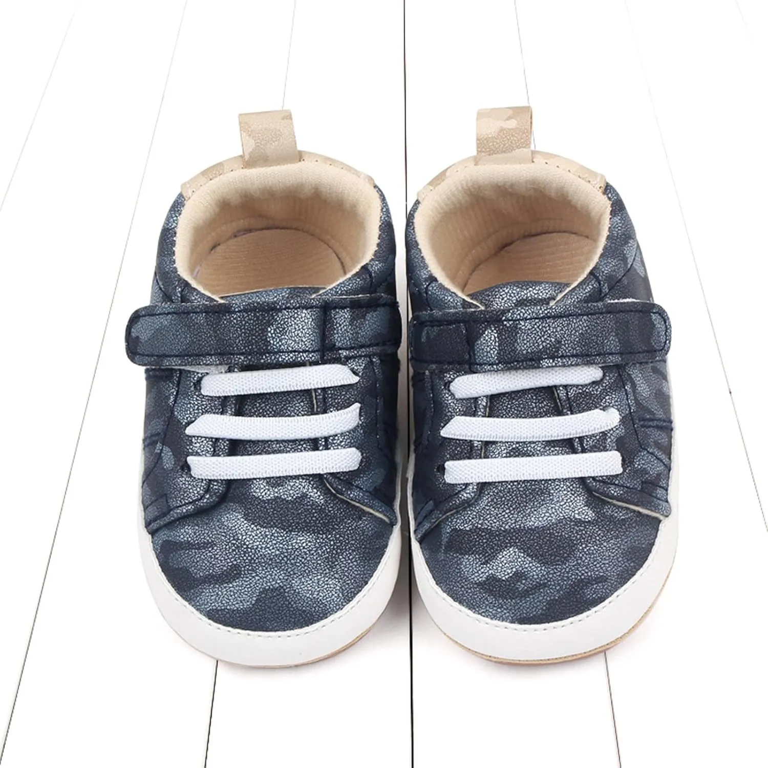 Summer Children Infant Infant Shoes Boys and Girls Sports Flat Bottom Lightweight Camouflage Print Size 4 Slip on Shoes