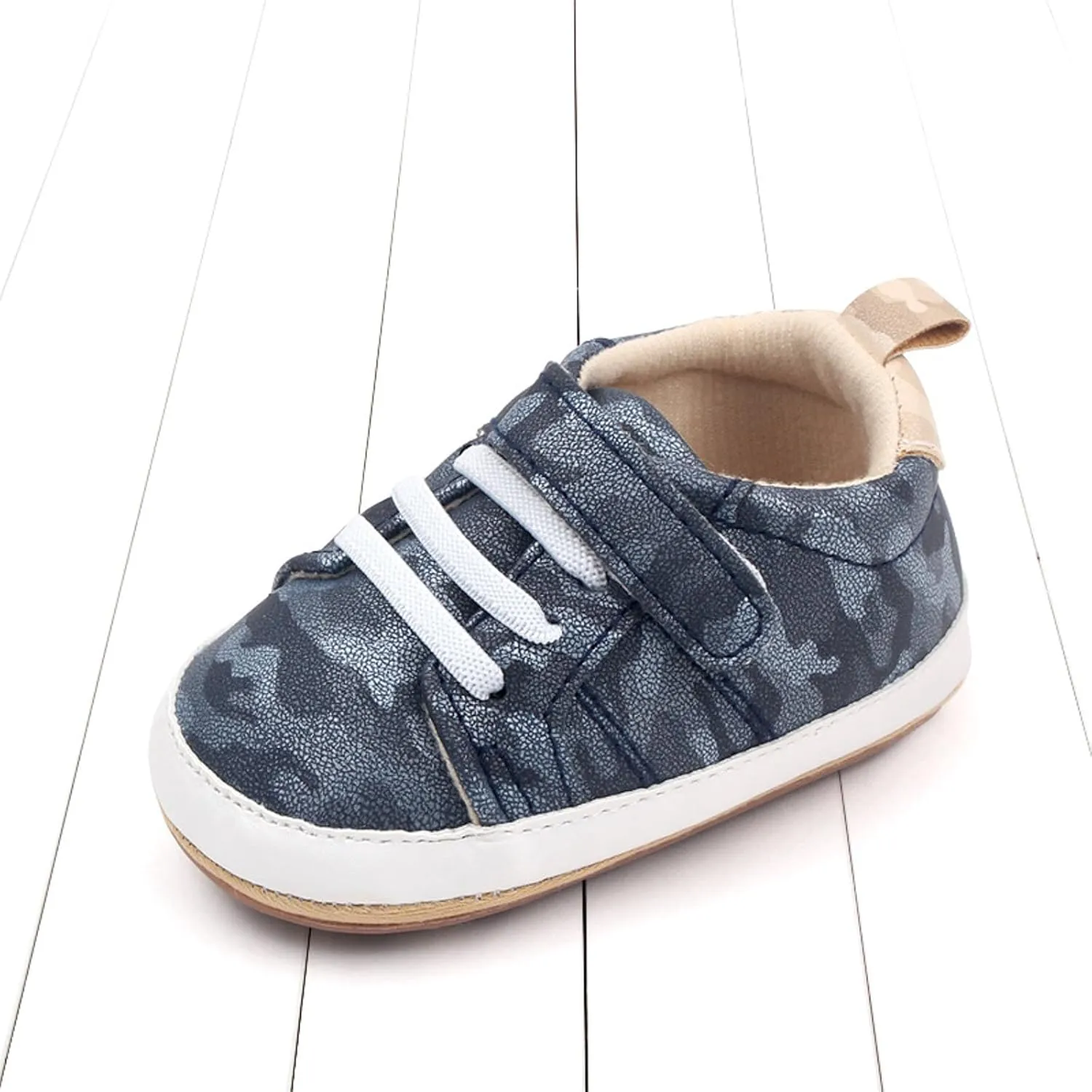 Summer Children Infant Infant Shoes Boys and Girls Sports Flat Bottom Lightweight Camouflage Print Size 4 Slip on Shoes