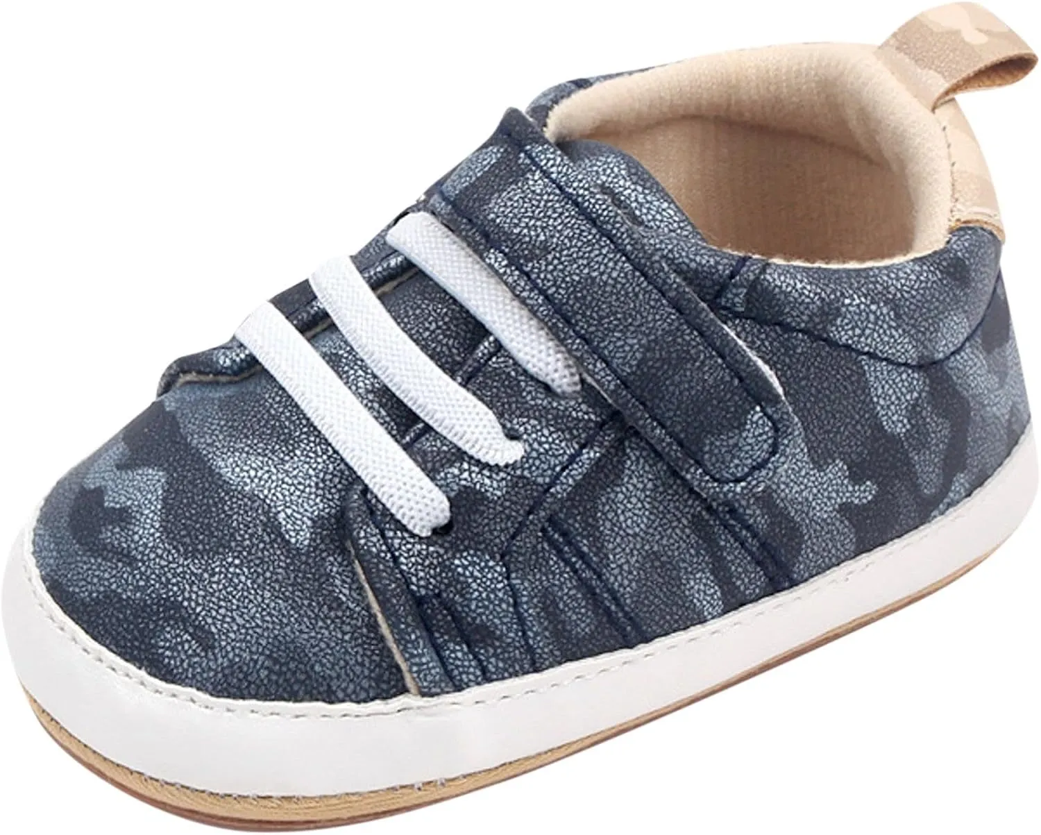Summer Children Infant Infant Shoes Boys and Girls Sports Flat Bottom Lightweight Camouflage Print Size 4 Slip on Shoes