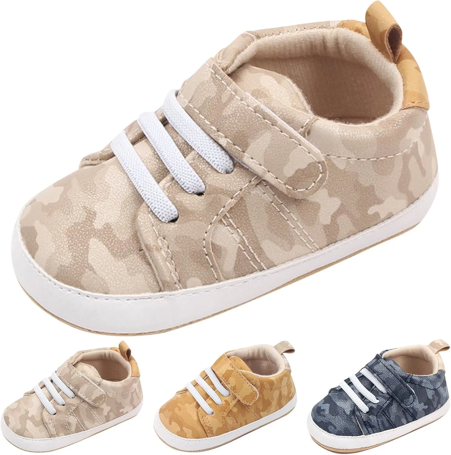 Summer Children Infant Toddler Shoes Boys and Girls Sports Flat Bottom Lightweight Camouflage Print Upper Casual Girls Non Slip Shoes