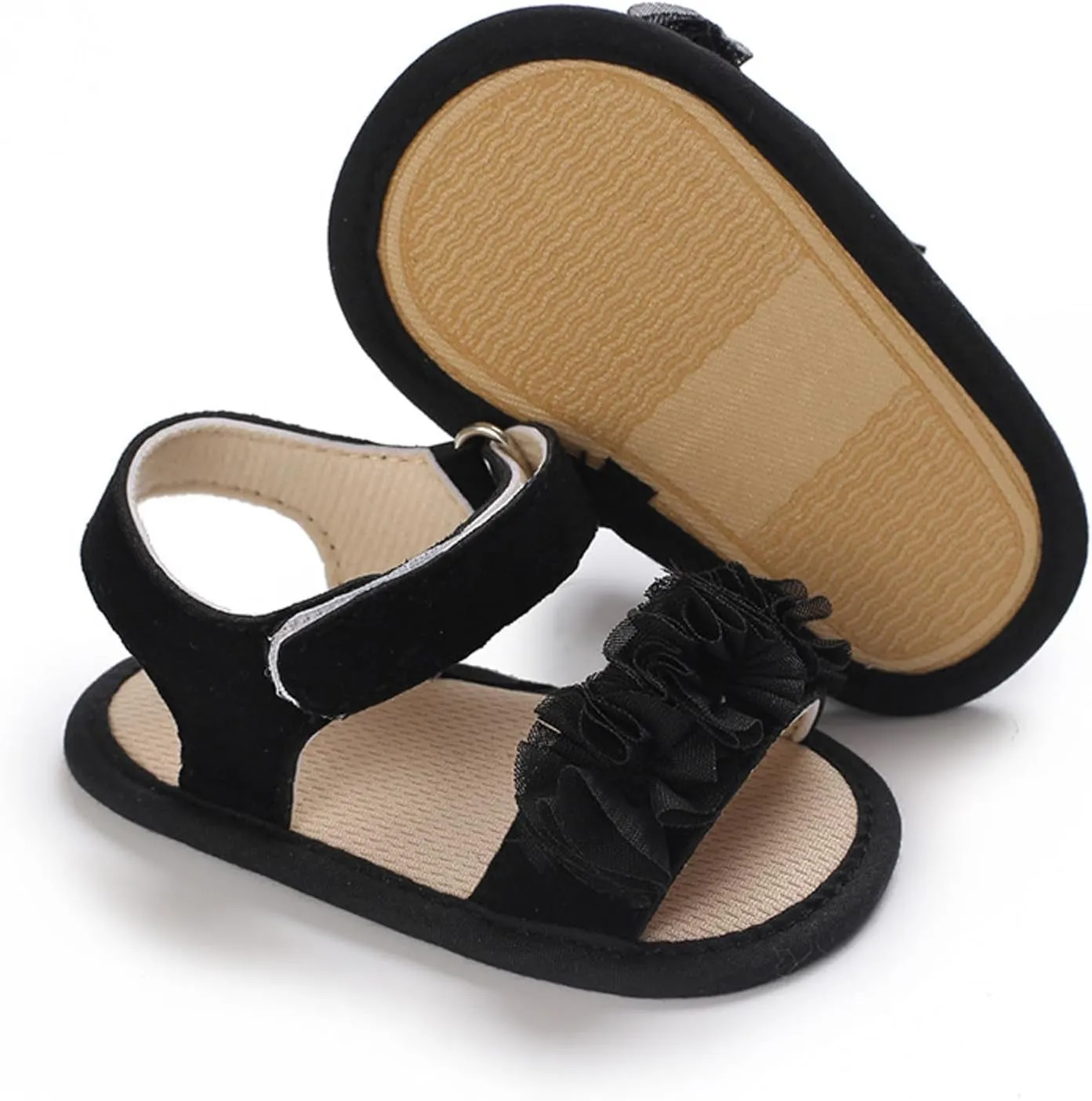 Summer Children Infant Toddler Shoes Girls Sandals Flat Bottom Open Toe Breathable Solid Color Water Shoes for Kids Boy