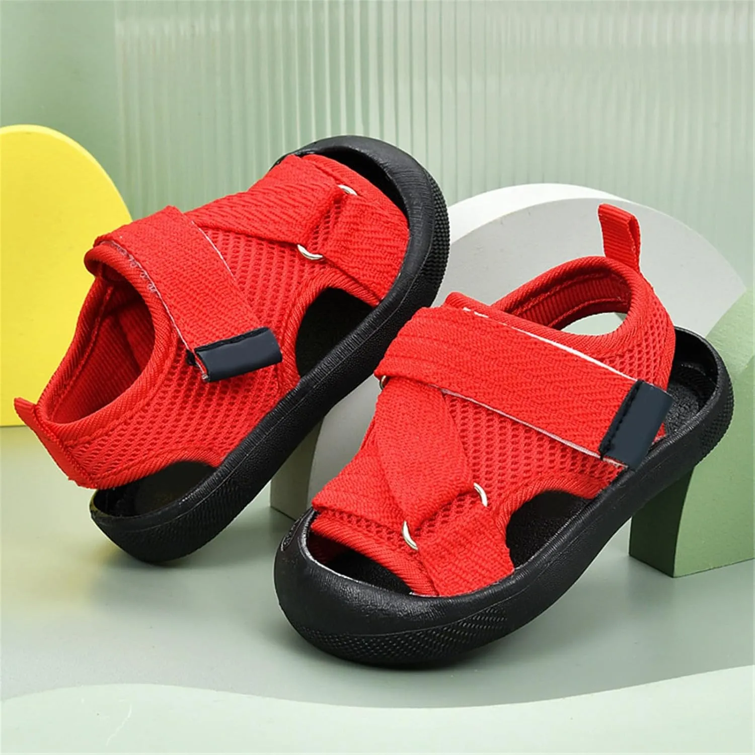 Terrain Double Strap Sandals For Baby Girls Boys Rubber Sole Amphibian Shoes For Beach Pool Hiking Walking & Sports
