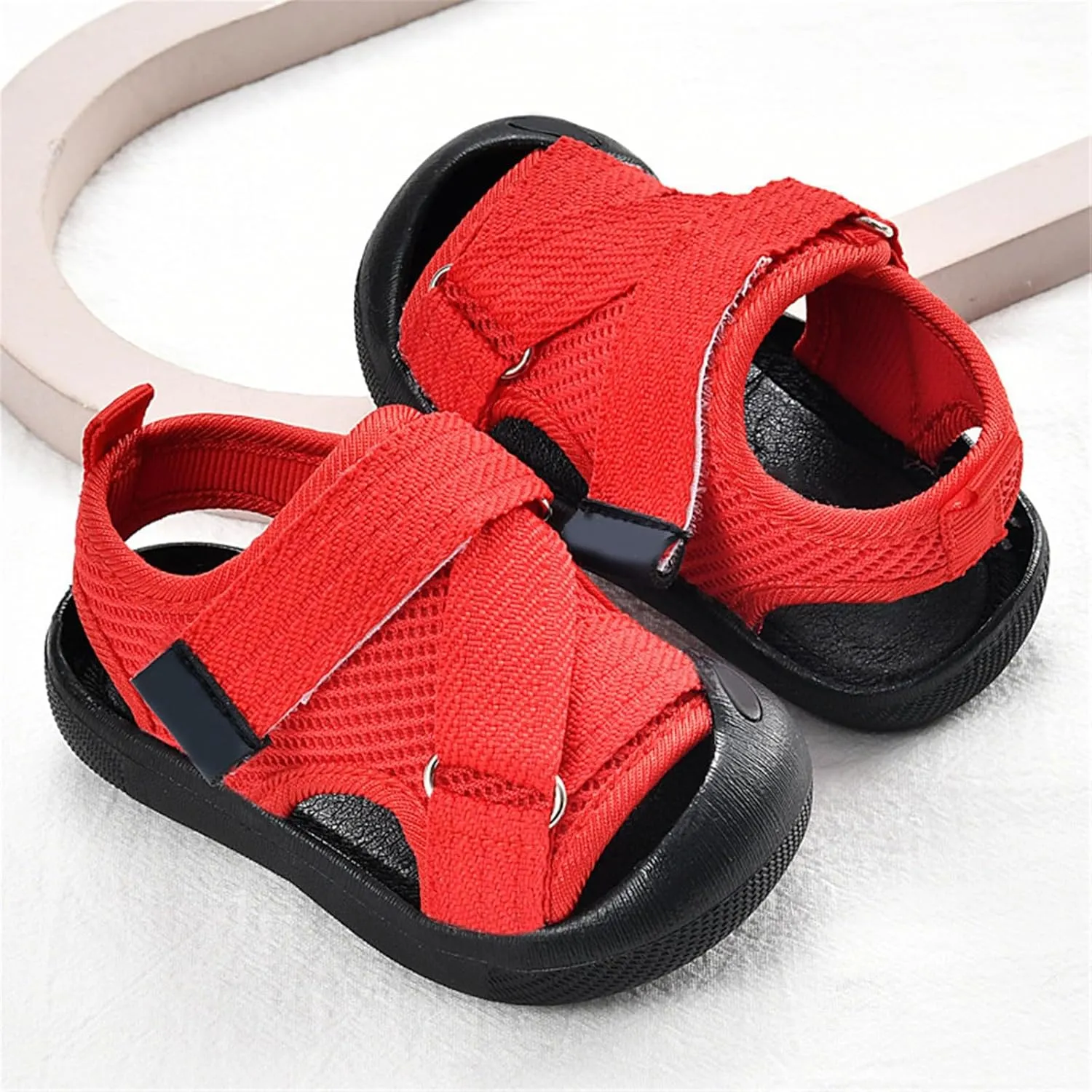 Terrain Double Strap Sandals For Baby Girls Boys Rubber Sole Amphibian Shoes For Beach Pool Hiking Walking & Sports