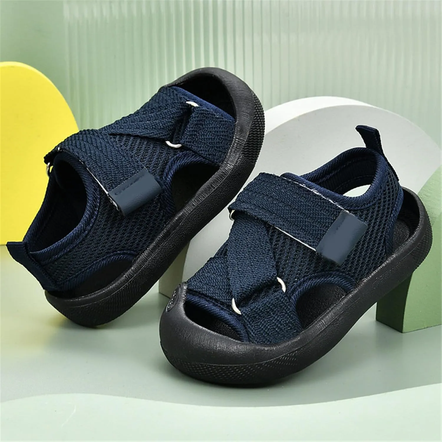 Terrain Double Strap Sandals For Baby Girls Boys Rubber Sole Amphibian Shoes For Beach Pool Hiking Walking & Sports