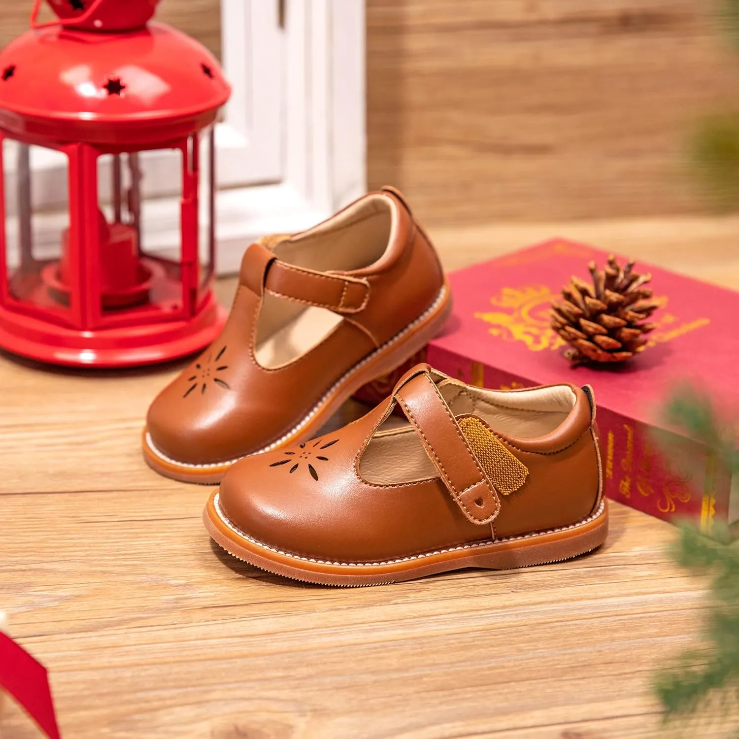 Todder Little Girls Oxford Shoes Mary Jane T-Strap School Uniform Party Dress Flat Shoes