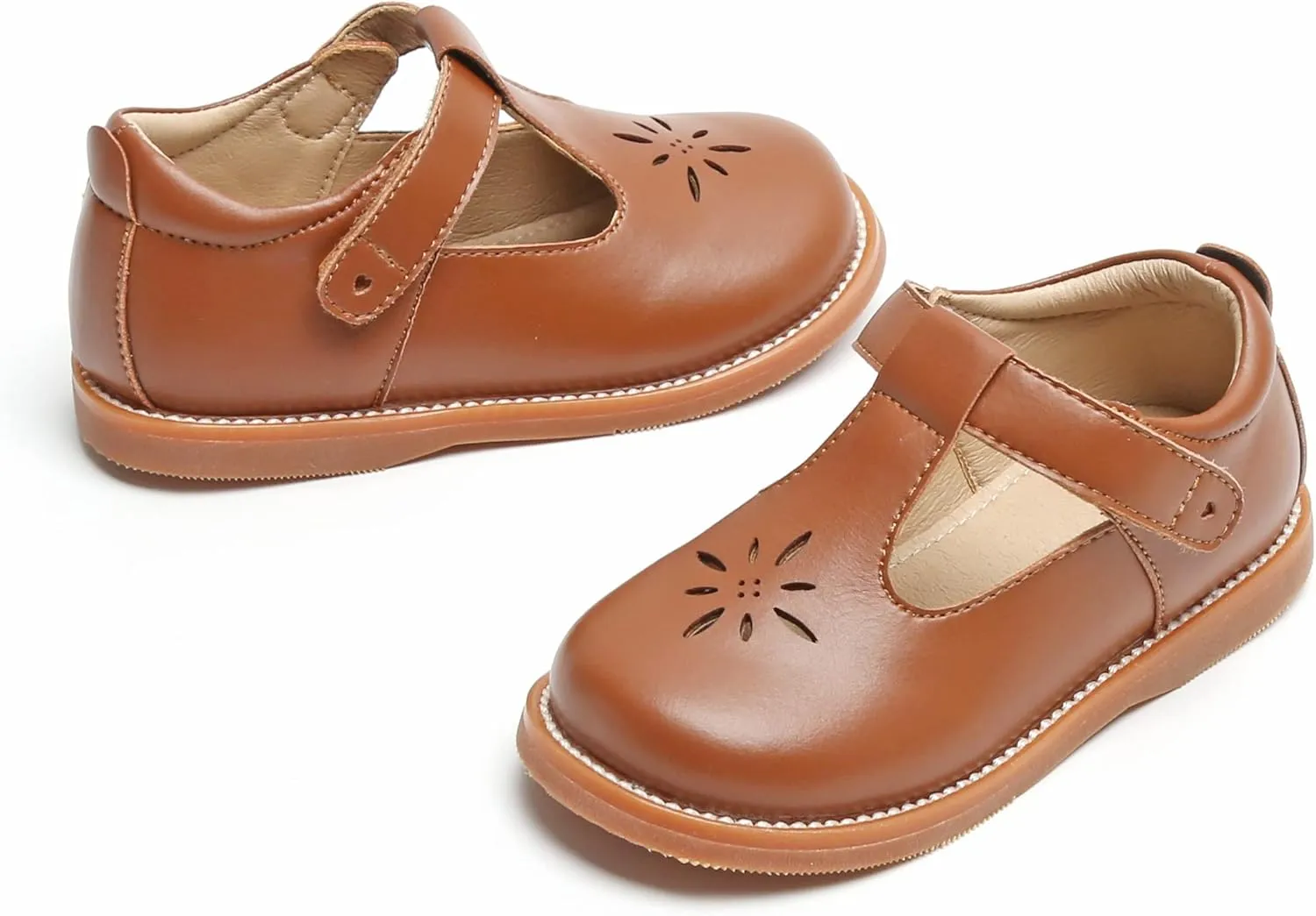 Todder Little Girls Oxford Shoes Mary Jane T-Strap School Uniform Party Dress Flat Shoes