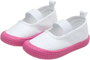 Toddler Baby Boy Girl Shoes Flat Shoes Bao Head One Foot Off Girl Canvas Shoes Baby Soft Sole Girls Youth Running Shoes