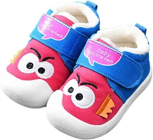 Toddler Baby Boy Girl Sneakers Fall and Winter Soft Sole Non Slip Padded Cotton Shoes Lightweight Shoes 4c Boy