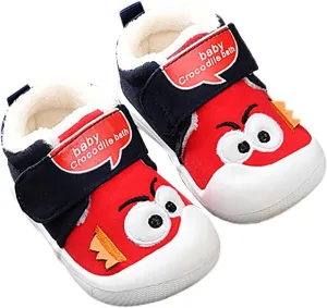 Toddler Baby Boy Girl Sneakers Fall and Winter Soft Sole Non Slip Padded Cotton Shoes Lightweight Shoes 4c Boy