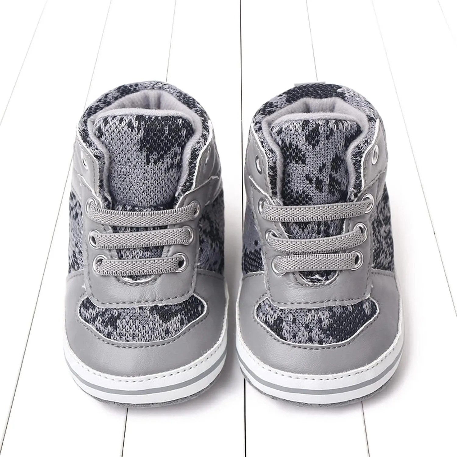 Toddler Baby Boys Girls High Tops Ankle Sneakers Infant Soft Sole Anti-Slip Prewalker Warm First Walking Shoes