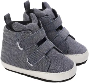 Toddler Baby Boys Girls High Tops Ankle Sneakers Soft Anti Slip Sole PU Leather Infant Newborn Prewalker Shoes Size 4