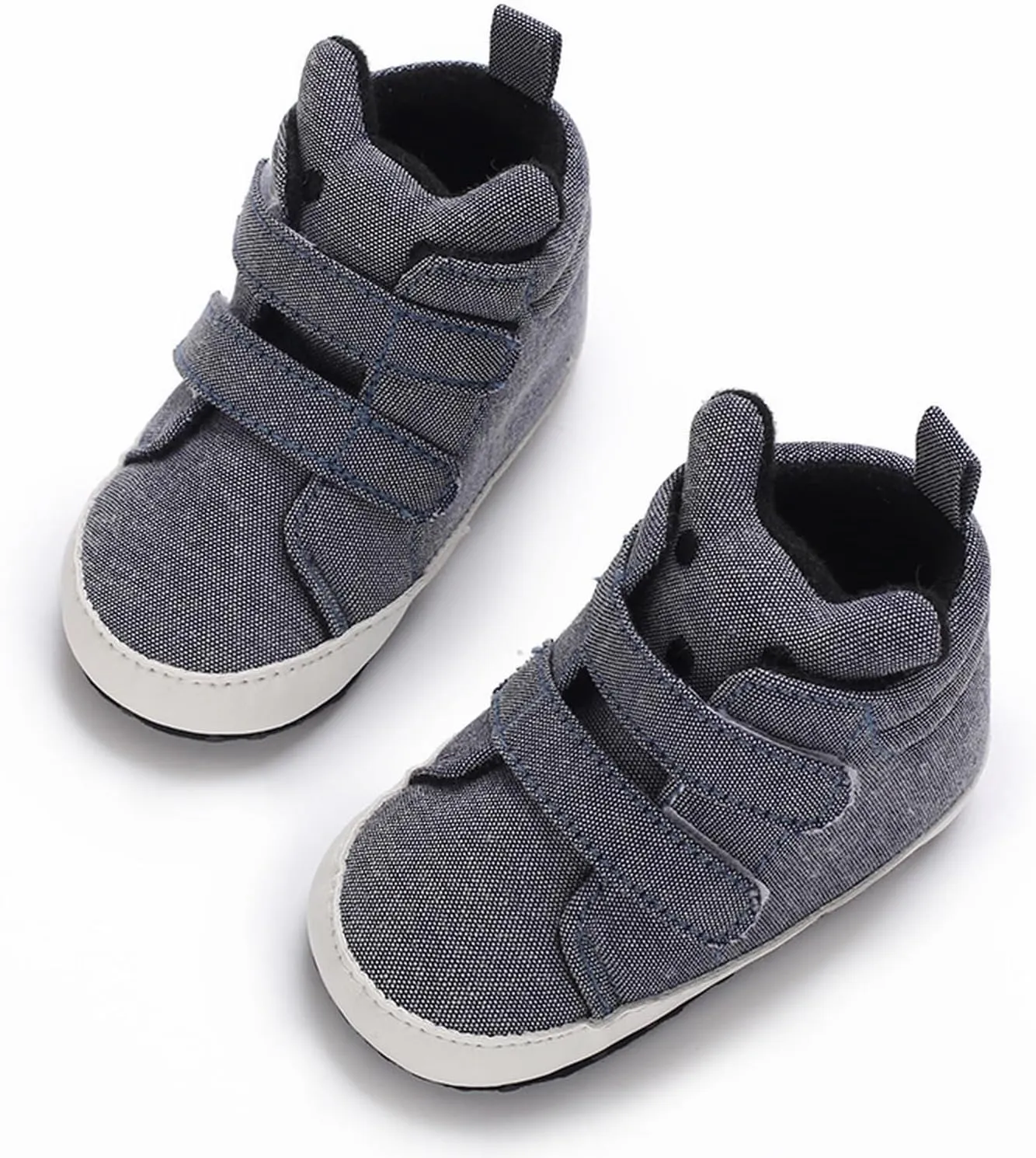 Toddler Baby Boys Girls High Tops Ankle Sneakers Soft Anti Slip Sole PU Leather Infant Newborn Prewalker Shoes Size 4