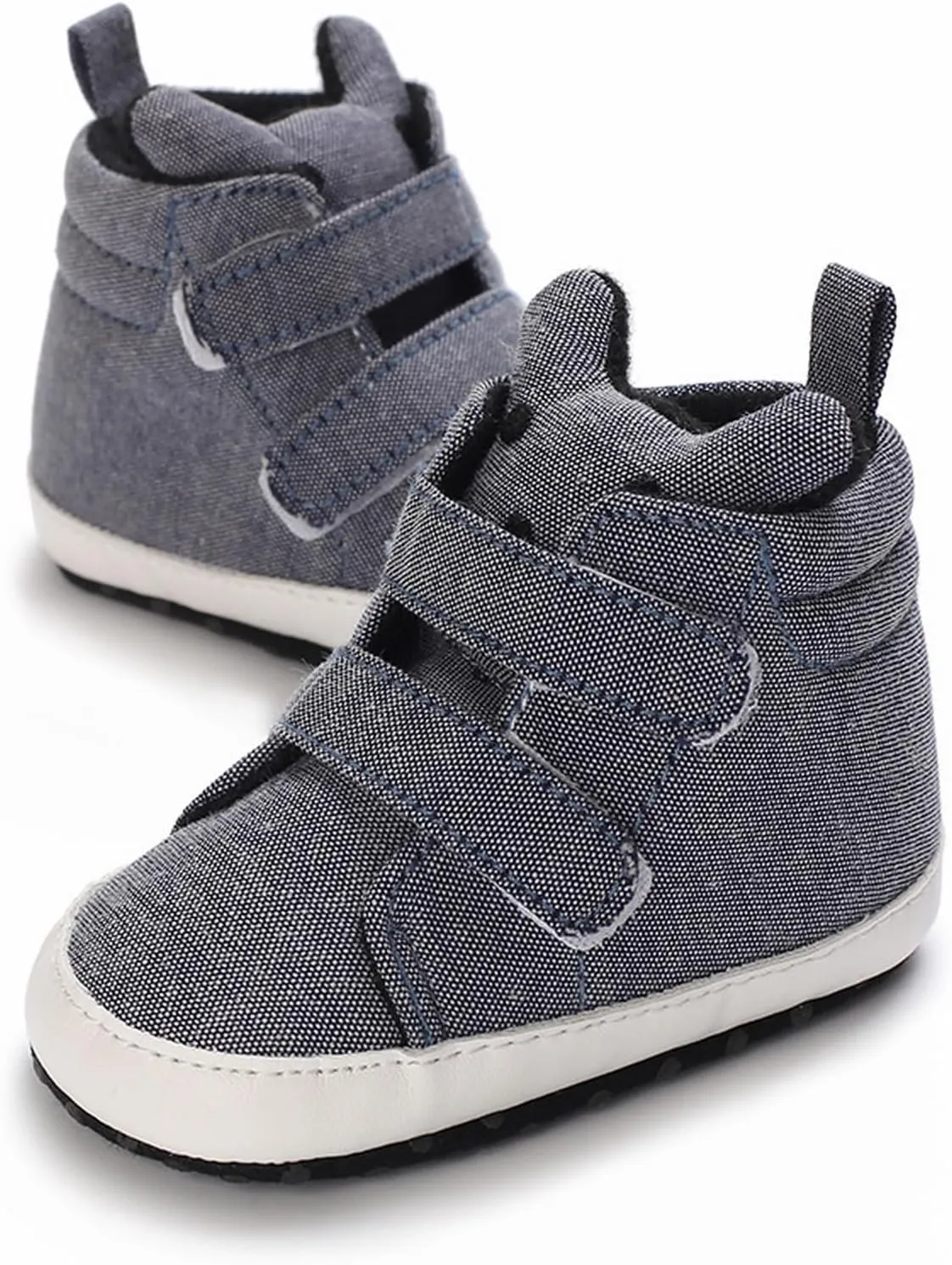 Toddler Baby Boys Girls High Tops Ankle Sneakers Soft Anti Slip Sole PU Leather Infant Newborn Prewalker Shoes Size 4