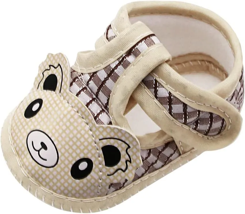Toddler Baby Boys Slip on Shoes Newborn Baby Girls Cartoon Prewalker Soft Sole Sandals Single Shoes Walking Shoes