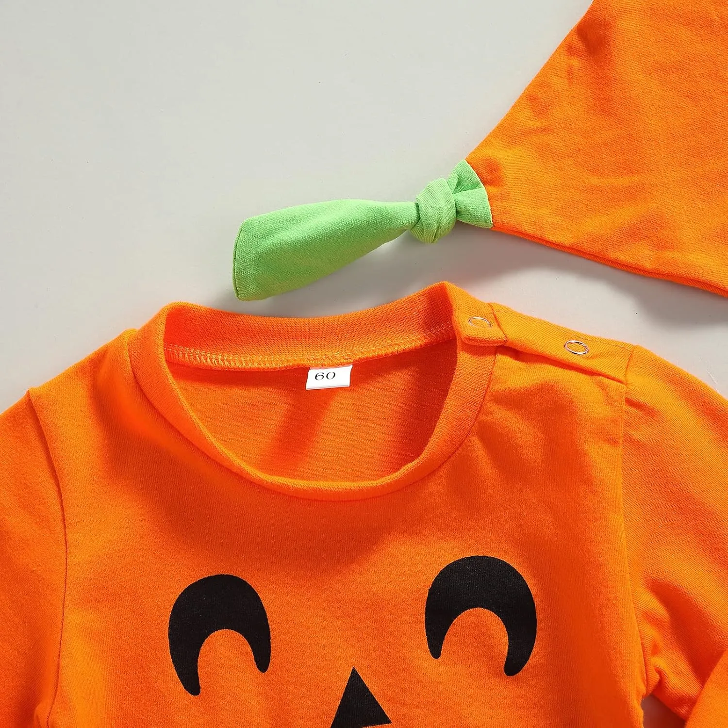 Toddler Baby Girl Boy Halloween Pumpkin Costumes Newborn Baby Pumpkin Outfits with Hat