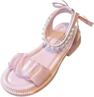 Toddler Baby Girl Child Summer Shoes Lace Sandals Non Slip Soft Sole Open Toe Shoes Elegant (Pink, 11.5 Little Child)