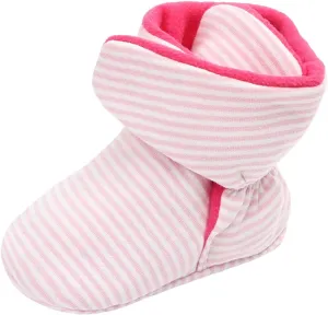 Toddler Baby Shoes Socks Solid Color Patchwork Knitted Plush Baby Socks Shoes for 0 to 12Months Shoes Boys Wide