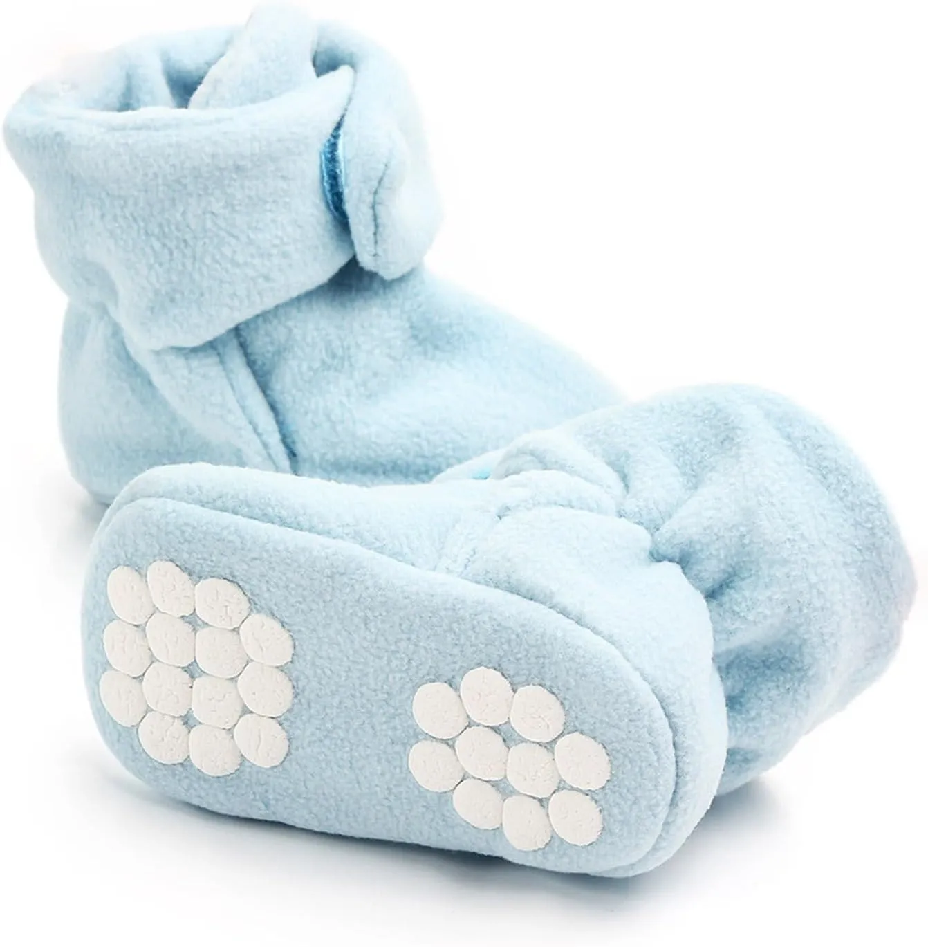 Toddler Baby Shoes Socks Solid Color Patchwork Knitted Plush Baby Socks Shoes for 0 to Infant Shoes Boys 6-12 Months