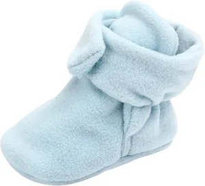 Toddler Baby Shoes Socks Solid Color Patchwork Knitted Plush Baby Socks Shoes for 0 to Infant Shoes Boys 6-12 Months