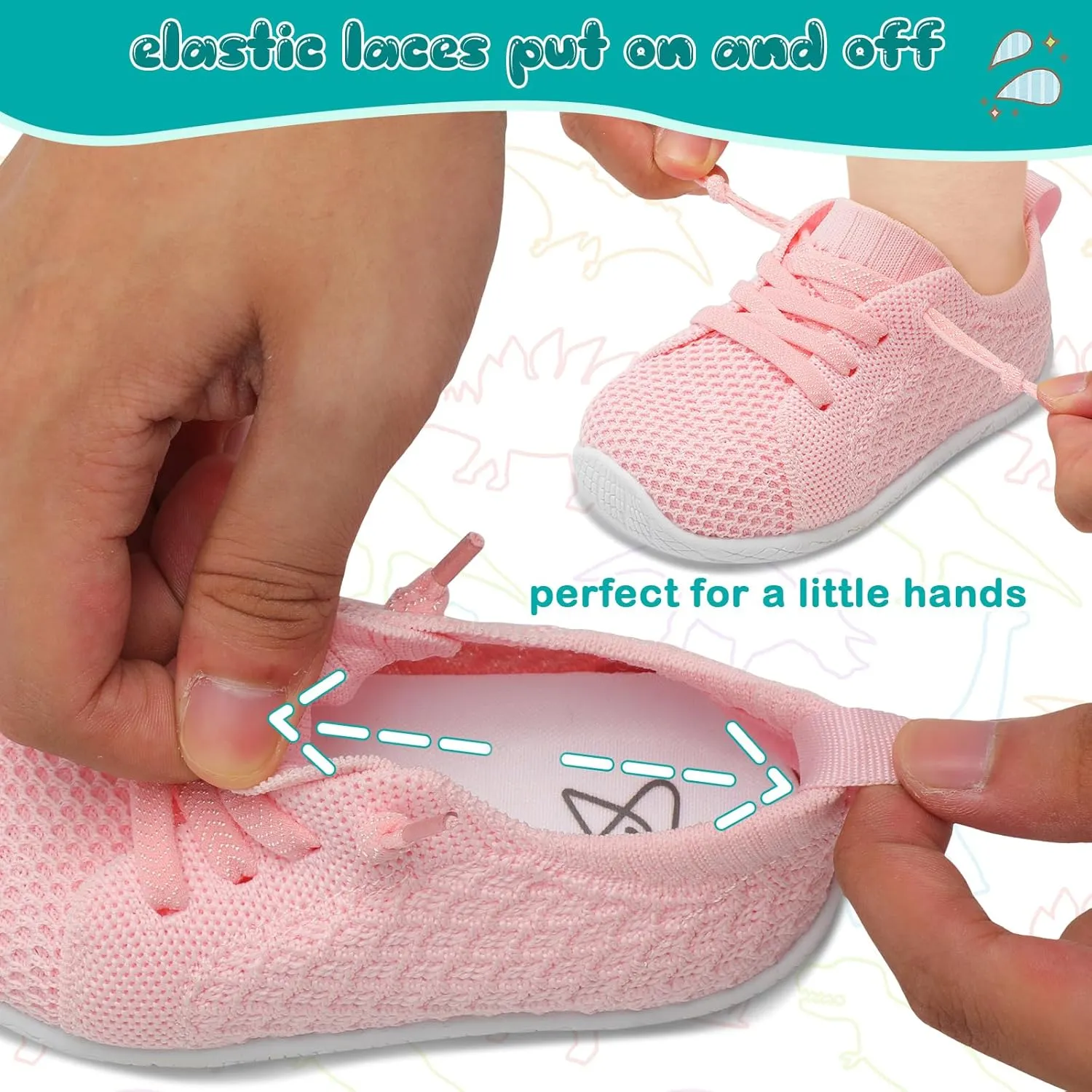 Toddler Boys Girls Shoes Barefoot Shoes Toddler Walking Shoes Kids Tennis Shoes Wide Lightweight Breathable Sneakers