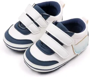 Toddler Boys Shoes Baby Soft Sole Patchwork Sneaker Kid Breathable Hook Loop Non Slip Walking Floor Casual Shoes