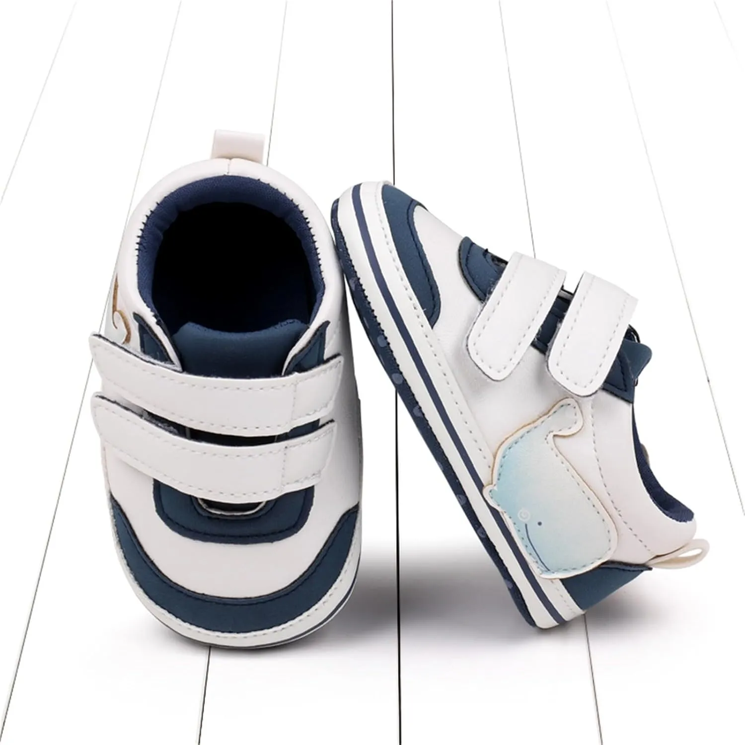 Toddler Boys Shoes Baby Soft Sole Patchwork Sneaker Kid Breathable Hook Loop Non Slip Walking Floor Casual Shoes