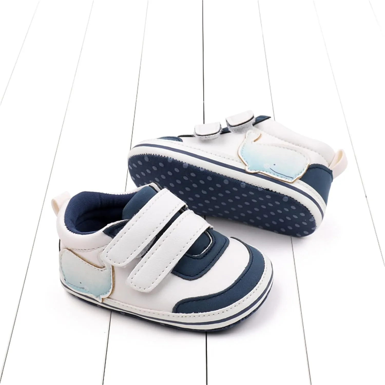 Toddler Boys Shoes Baby Soft Sole Patchwork Sneaker Kid Breathable Hook Loop Non Slip Walking Floor Casual Shoes