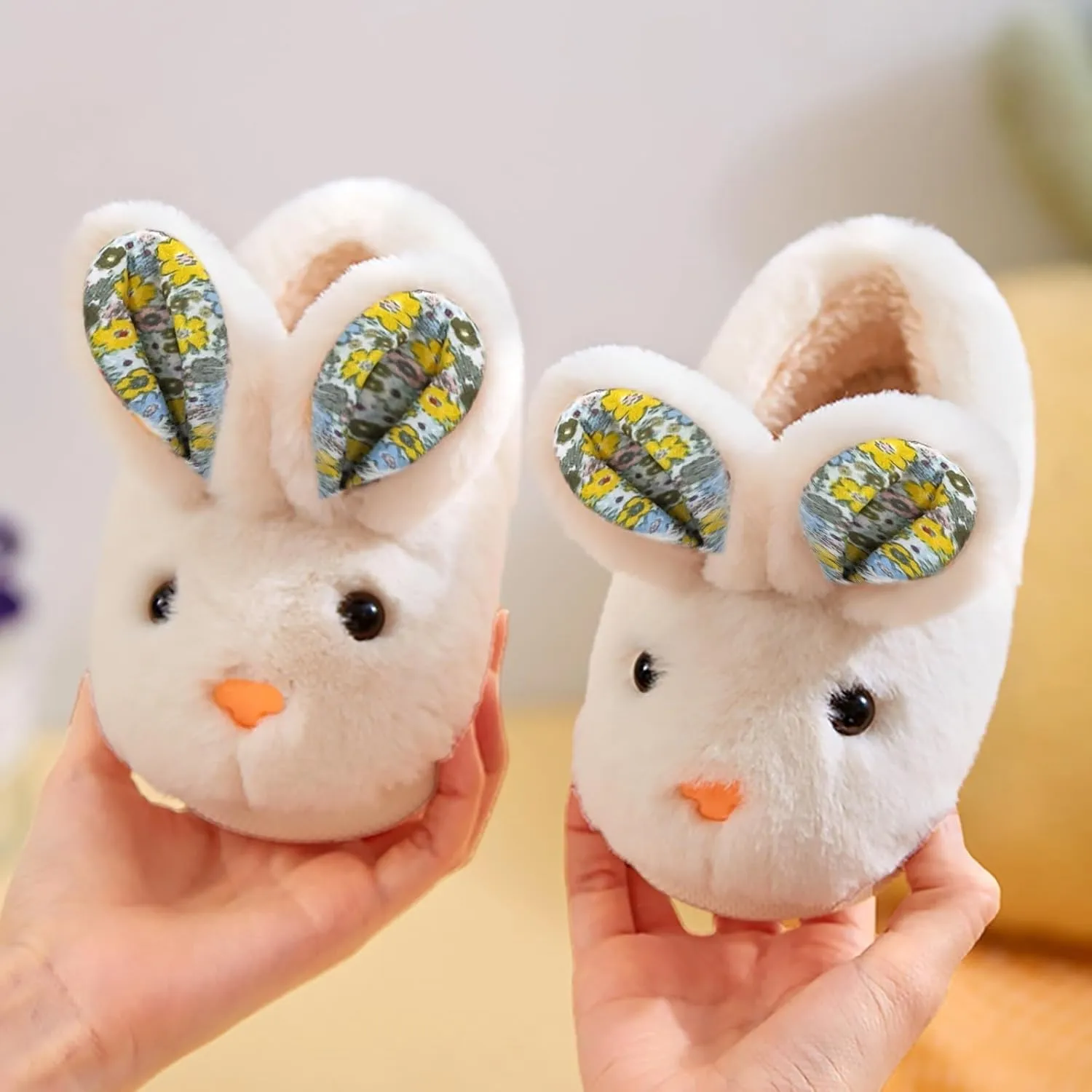 Toddler Bunny Slippers For Girls Boys Winter Warm House Shoes For Kids Winter Home Slippers Indoor Non Slip Slippers