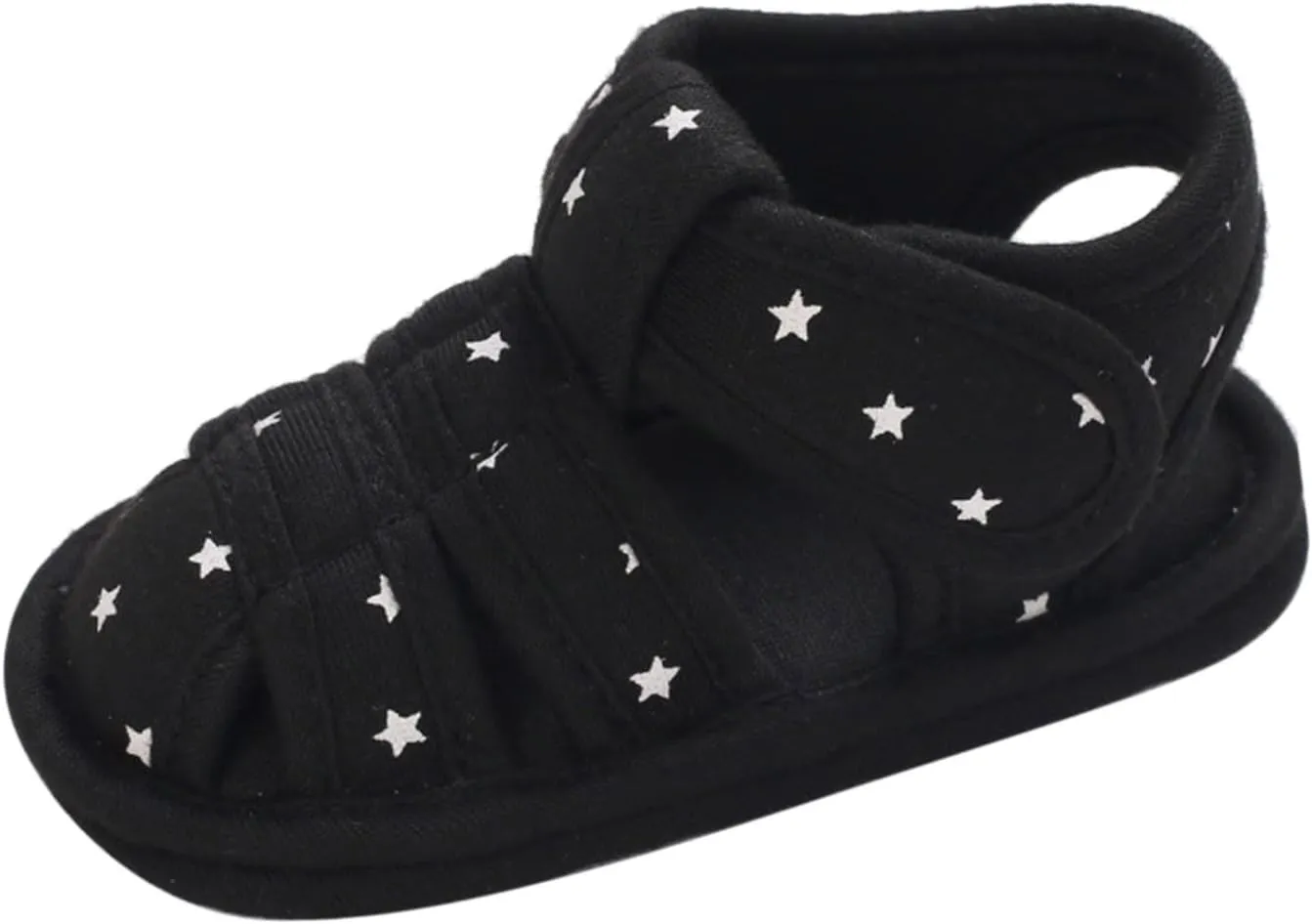Toddler Cotton Gldiator Sandals Comfy Breathable Closed Toe Flat Shoes Baby Boys Girls Indoor Infant Walking Shoes