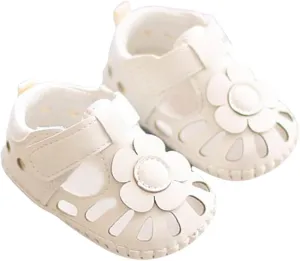 toddler dress sandal Breathable Shoes Flower Baby Soft Shoe Cover 0 To 18 Months