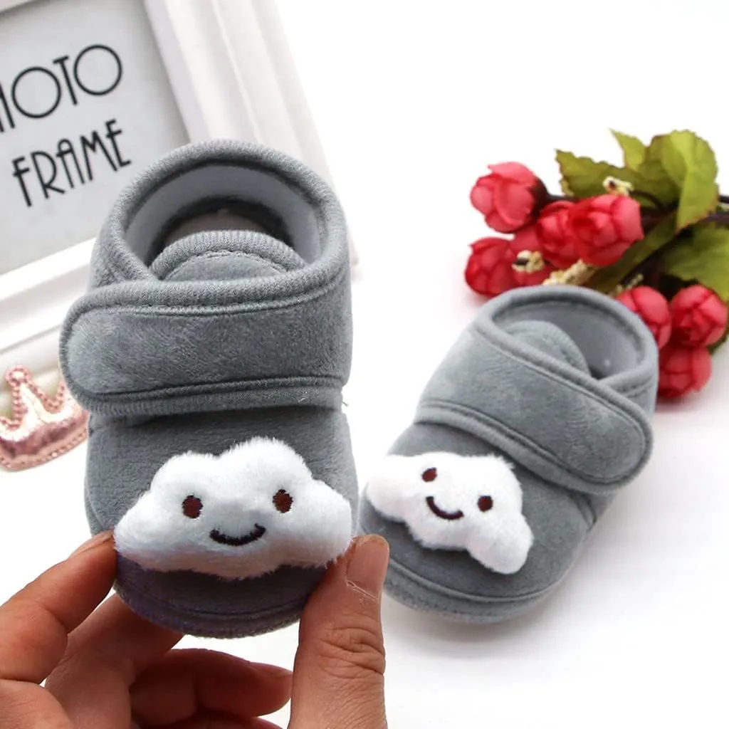 Toddler Dress Shoes Girls Soft Sole Infant Boots Baby Shoes Warm Winter Plush Shoes Gifts