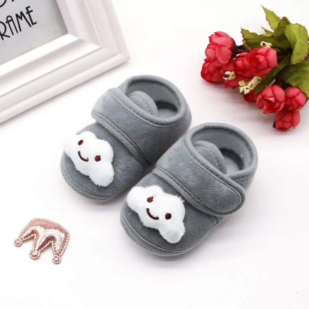 Toddler Dress Shoes Girls Soft Sole Infant Boots Baby Shoes Warm Winter Plush Shoes Gifts