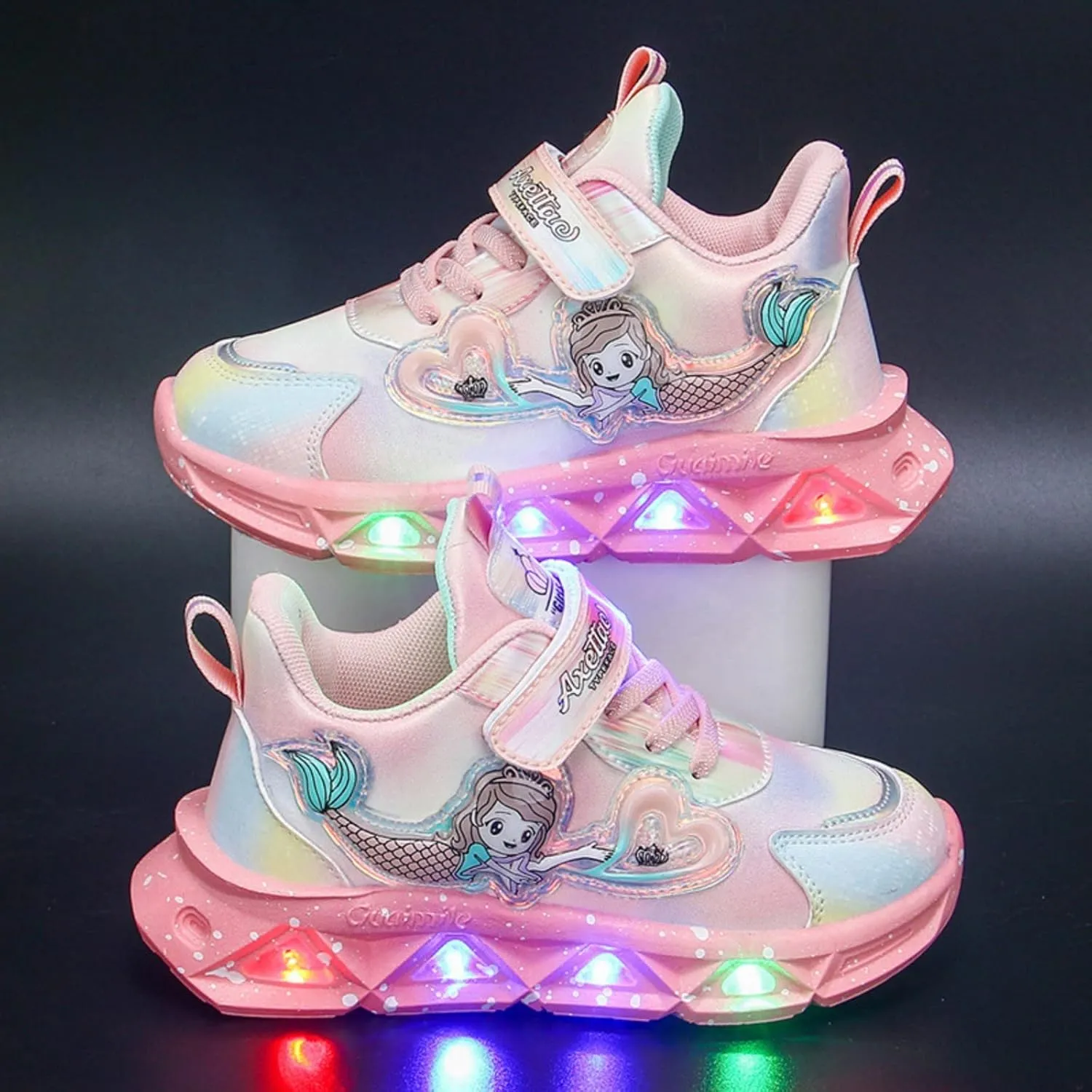 Toddler Girl Shoes, Kids Boys Girls Fashion LED Lights UP Sneaker Soft Sole Non Slip Sports Shoes Toddler Shoes