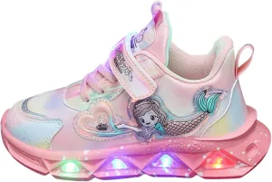 Toddler Girl Shoes, Kids Boys Girls Fashion LED Lights UP Sneaker Soft Sole Non Slip Sports Shoes Toddler Shoes