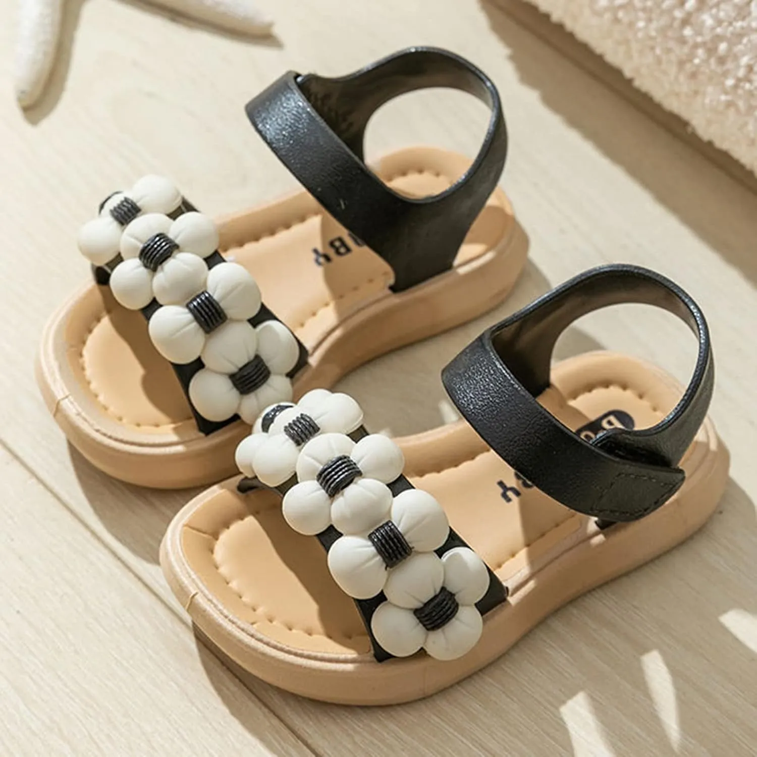 Toddler Girls Thickened Sole Sandals Fashion Soft Sole Open Toe Beach Water Children's Cute Indoor House Slippers