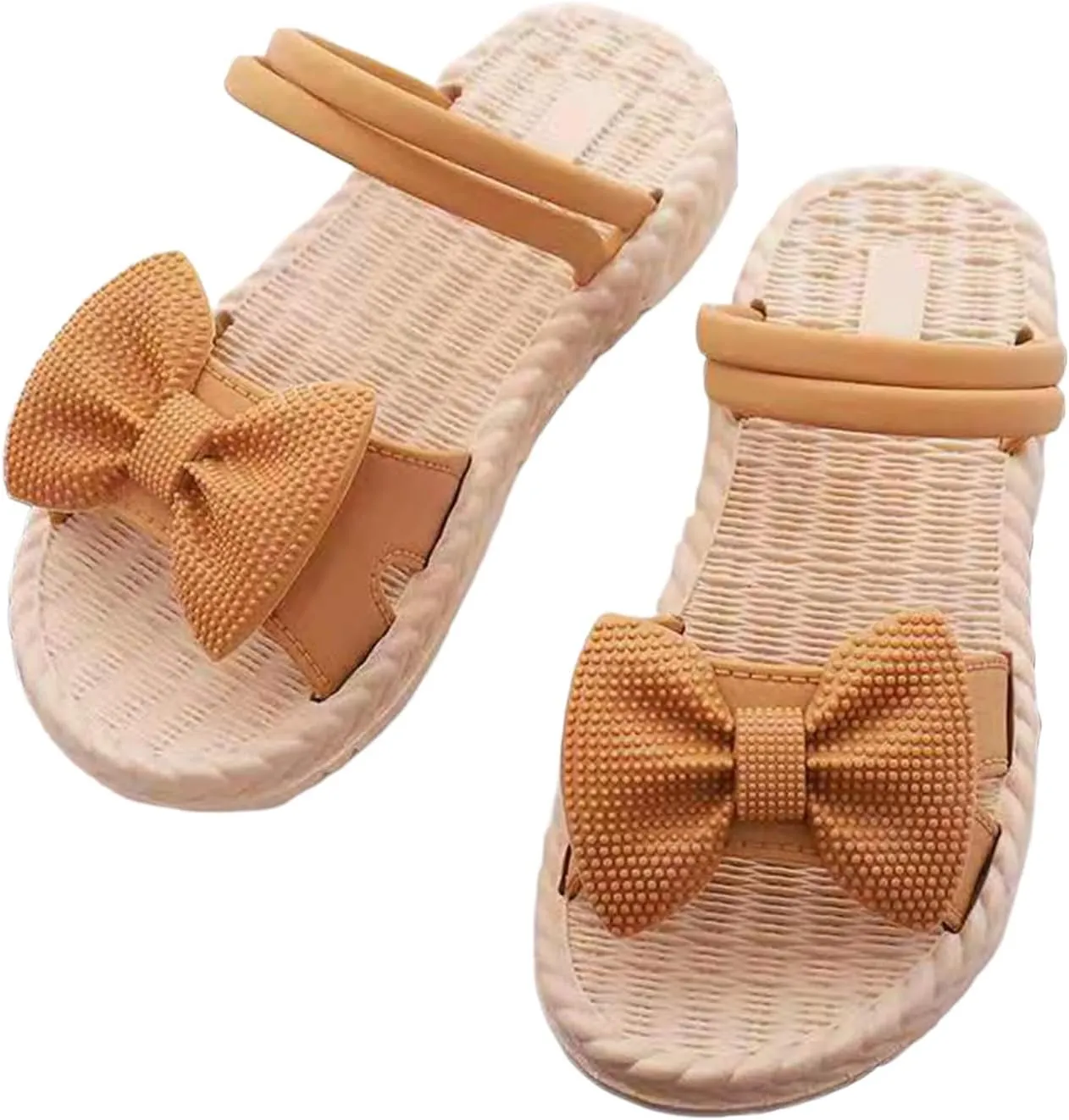 Toddler Kids Infant Girls Soild Bowknot Princress Shoes Soft Sole Non Slip First Walkers Prewalker Soccer Slide Sandals