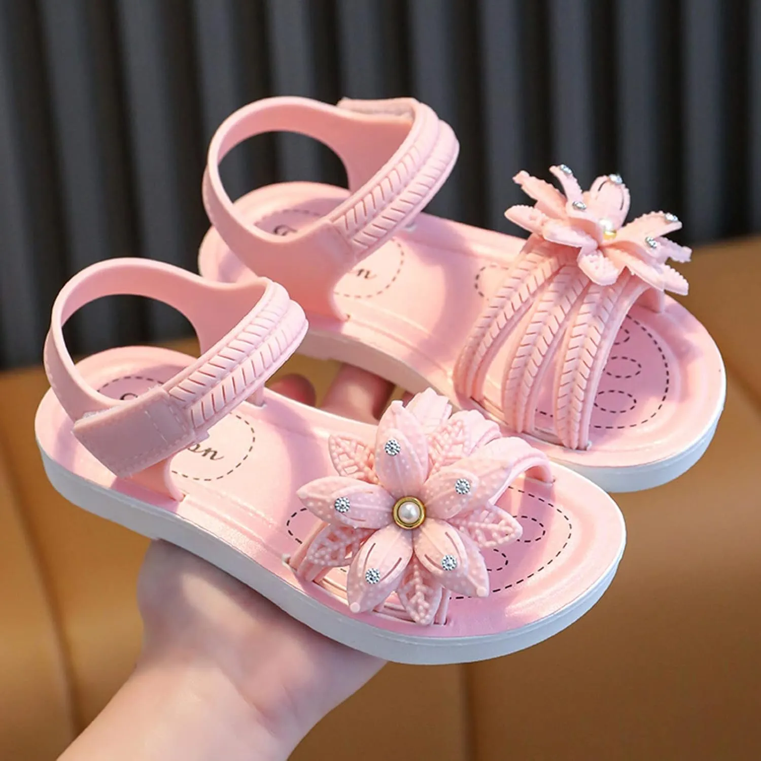 Toddler Kids Shoes Girls Sandals Summer New Soft Sole Non Slip Comfortable Fashion Princess Shoes Bow Sandals