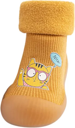Toddler Light up Shoes Girls Rubber Boys Girls Sole Toddler Knit Soft Warm Baby Stocking Shoes Shoes for Girls