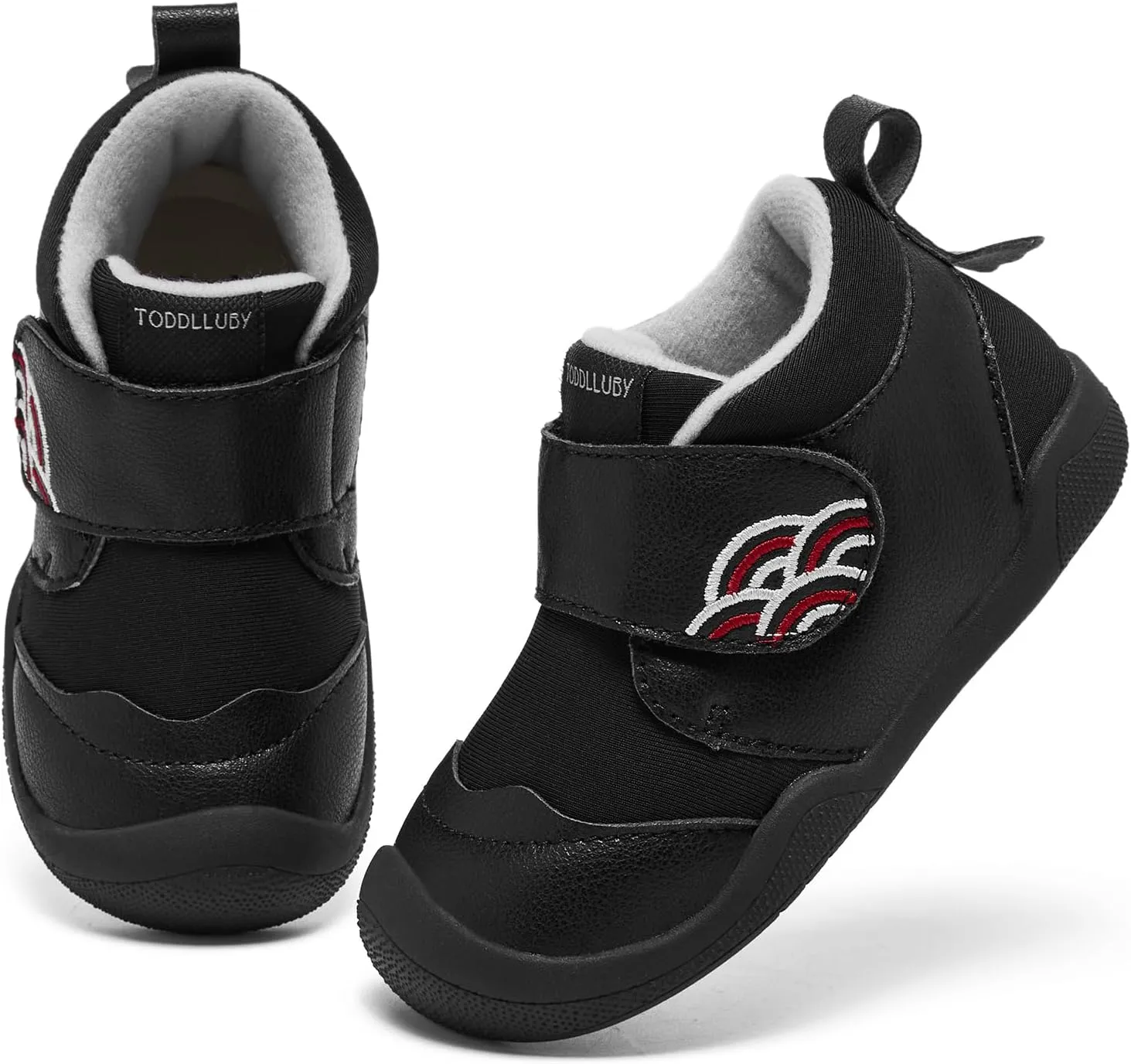 Toddler Shoes for Girls Walking Warm Soft Non-Slip High-Top Sneaker