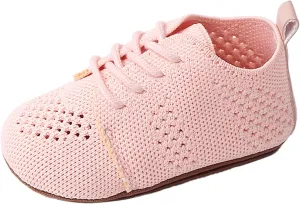Toddler Shoes Infant Girls Boys Single Shoes First Walking Shoes Toddler Soft Bottom Breathable Mesh Rubber Sole Shoes