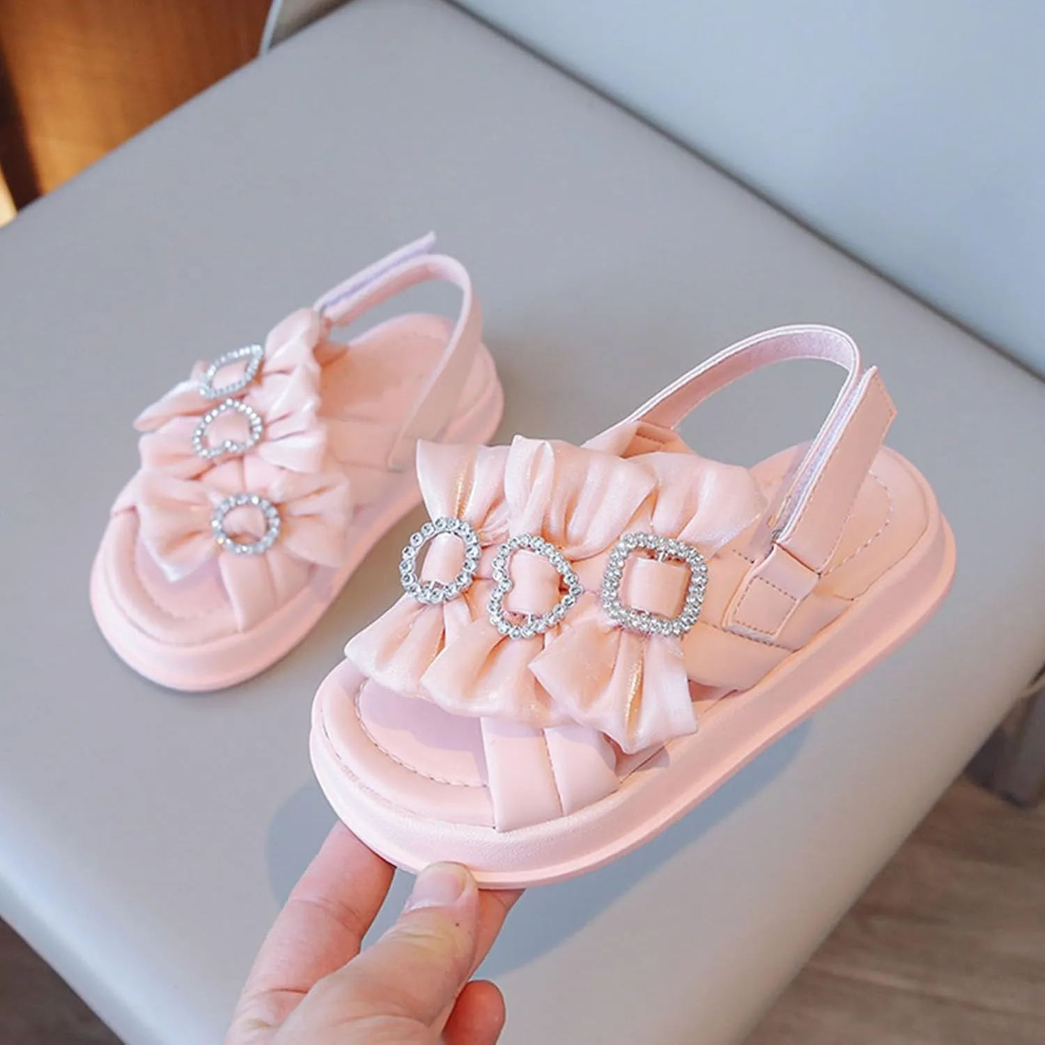 toddler size 8 sandal girls Soft Sole Shoes Fashion Girls Princess Shoes Baby Beach Shoes