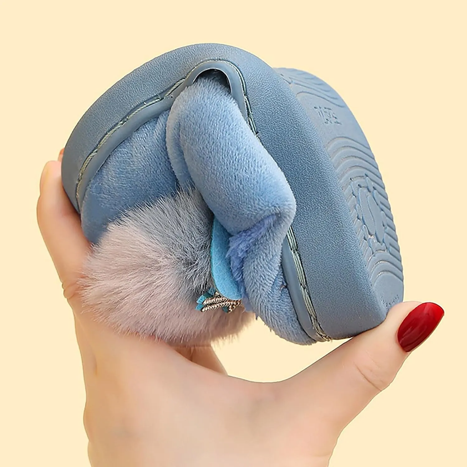 Toddler Slippers Girls Boys Soft Sole Non Slip Socks Slippers First Walking Shoes Fleece Fluff ?All Slipper