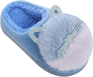 Toddler Slippers Girls Boys Soft Sole Non Slip Socks Slippers First Walking Shoes Fleece Fluff ?All Slipper